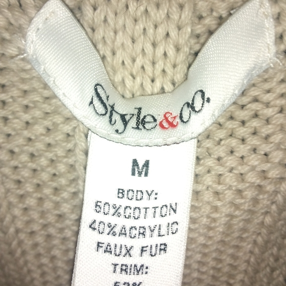 Style & Co. sweater over blouse - Picture 3 of 3